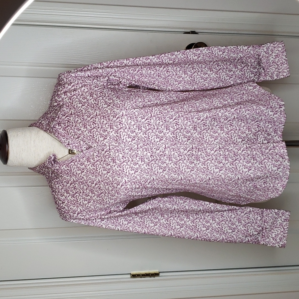 Talbots Haberdashery Button Front Shirt Size 4